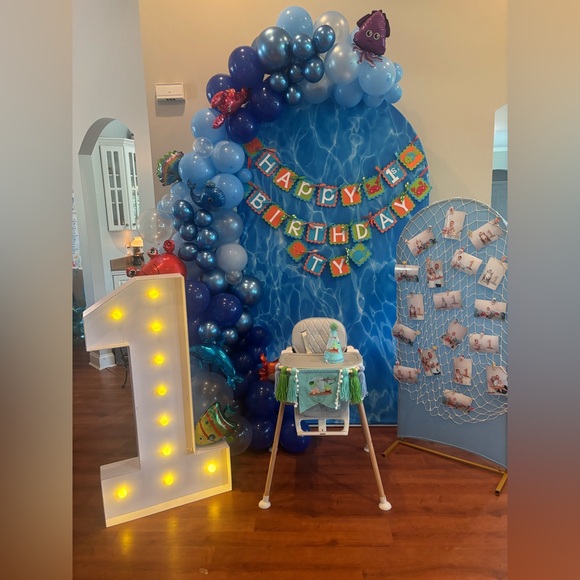 ONE-der the sea ocean theme party decorations